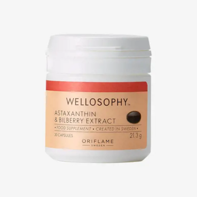 Wellosophy Astaxanthin & Bilberry Extract -antioksidanttikapselit  X 2 package